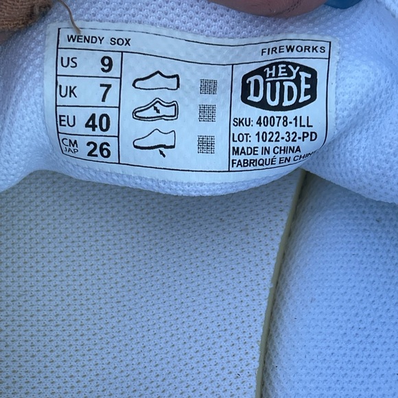 NWT Hey Dudes Wendy Fireworks - sz 7, 8, 9, 10 - Picture 4 of 7